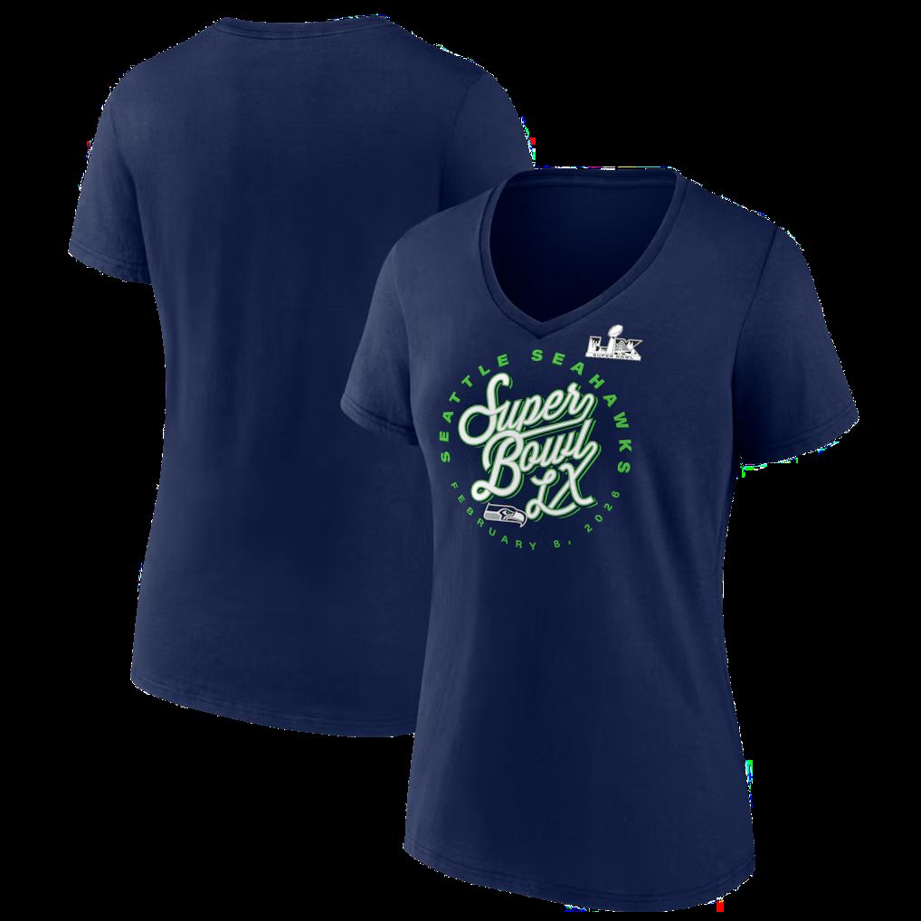 Men 2026 NFL Seattle Seahawks T-shirt blue 016->->Sports Accessory